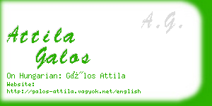 attila galos business card